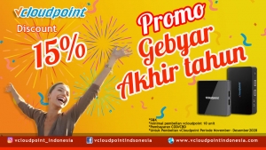 Promo Gebyar Akhir Tahun vcloudpoint Discount 15 %